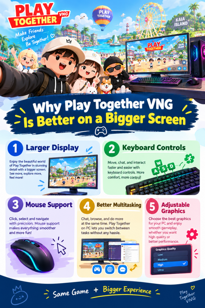 Play Together VNG Is Better on a Bigger Screen