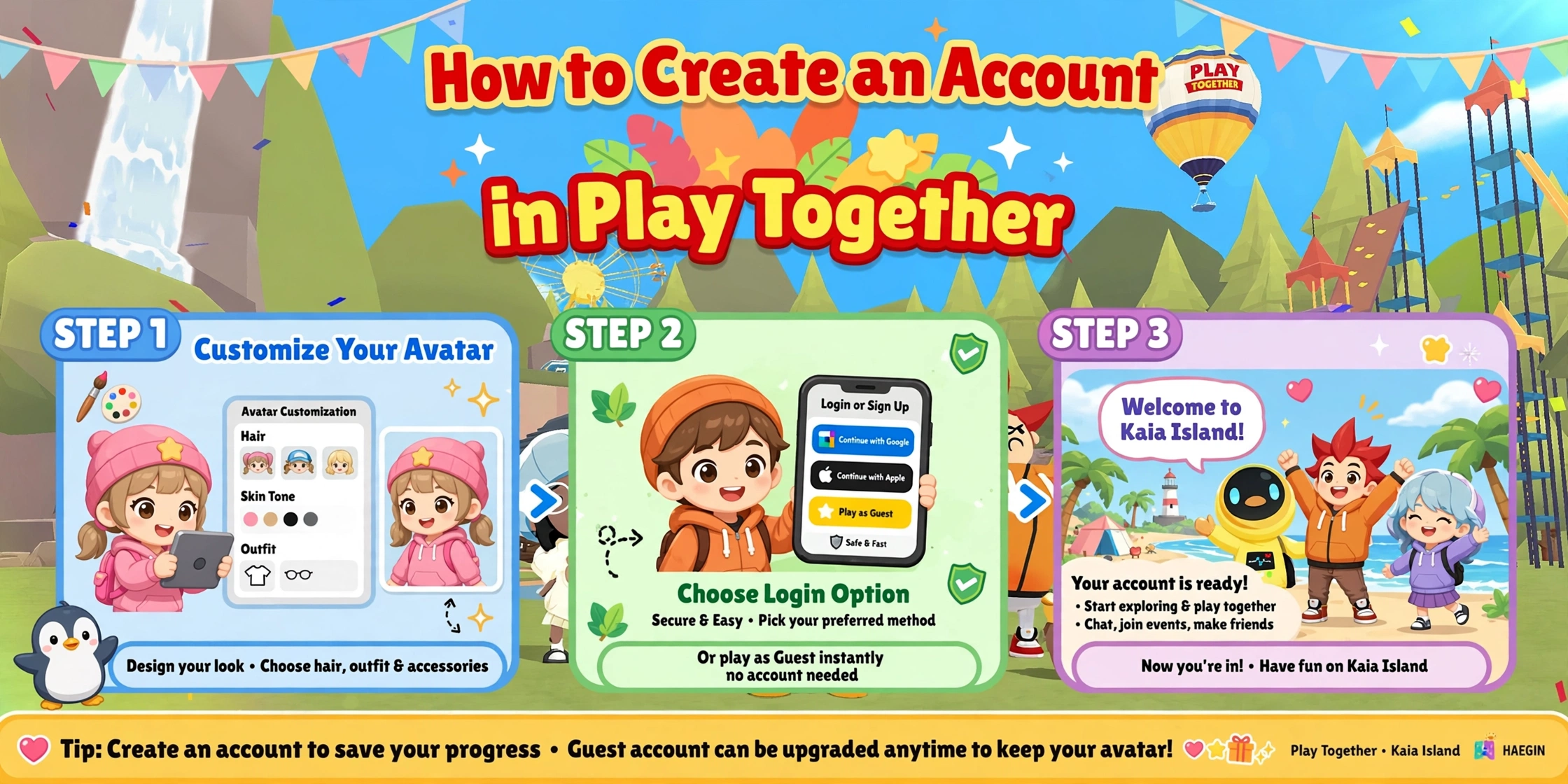 How to Create an Account in Play Together
